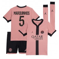 Paris Saint-Germain Marquinhos #5 3rd trikot Kinder 2024-25 Kurzarm (+ Kurze Hosen)